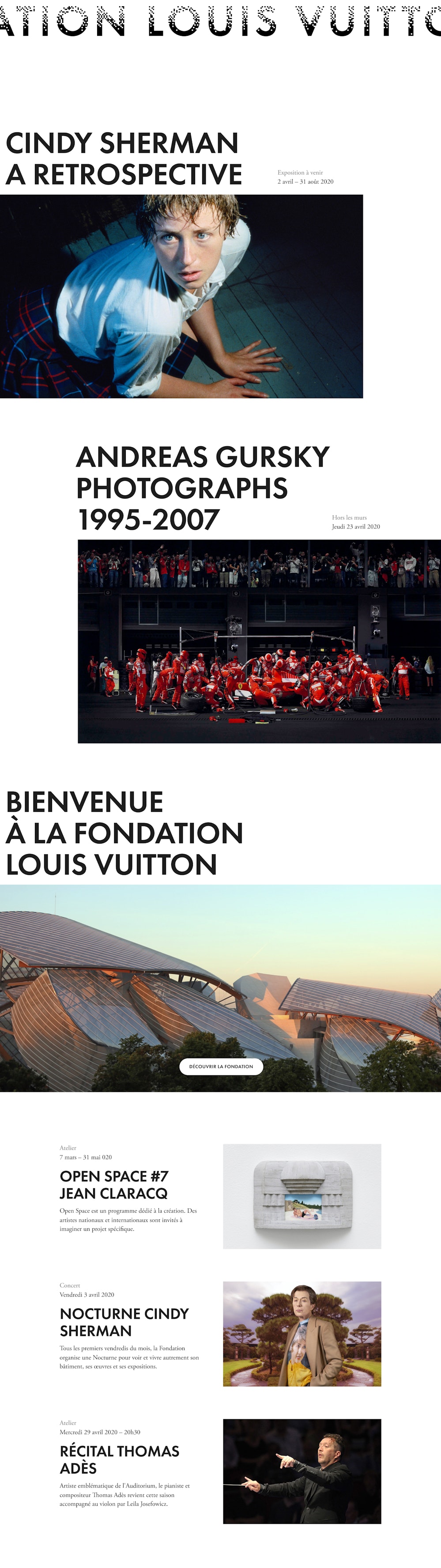 The Fondation Louis Vuitton: Official Website